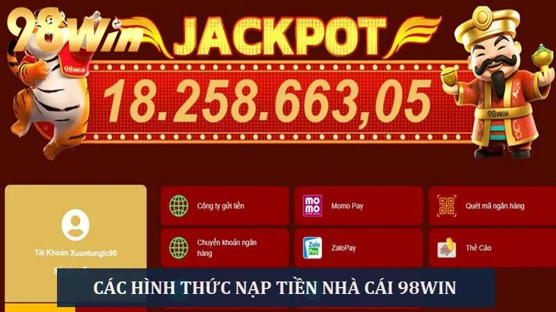 Các hình thức rút tiền tại 98Win được hệ thống hỗ trợ