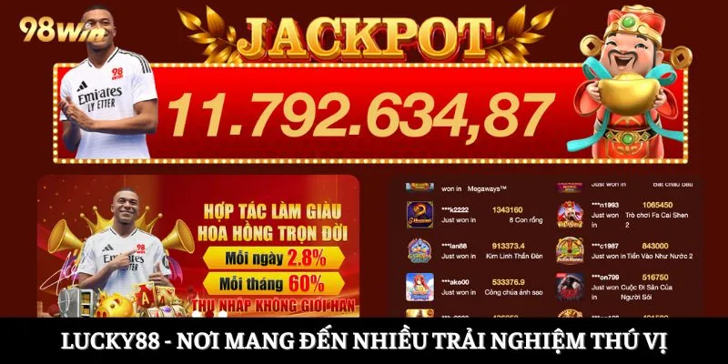 Lucky88 - nơi mang đến nhiều trải nghiệm thú vị