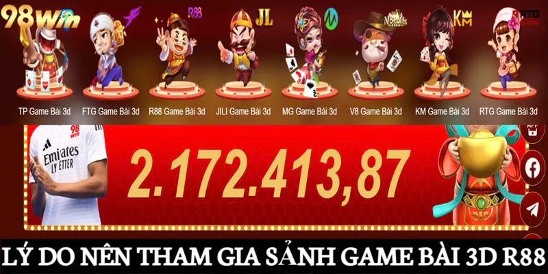 Lý do nên tham gia sảnh game bài 3D R88