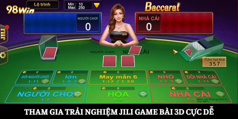 Tham gia trải nghiệm JILI game bài 3D cực dễ