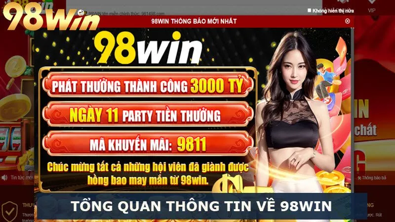 98Win là nhà cái hàng đầu tại Việt Nam và châu Á